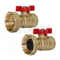 Brass ball valve with pump...