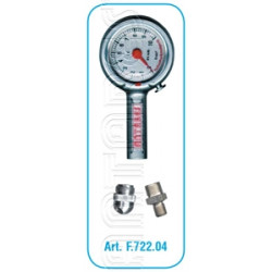 Controlemanometer met knop...