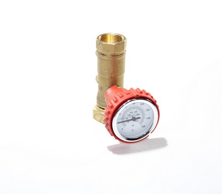 Thermometre rouge convient pour robinet spherique T-isolation type