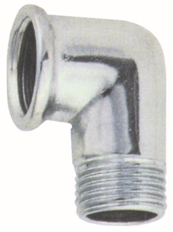 Gomito M.F. in ottone per vari usi di raccorderia e per l'unione con tubi in polietilene abbinato a Art. U.007 - e tubo multistrato abbinato a Art. U.017.