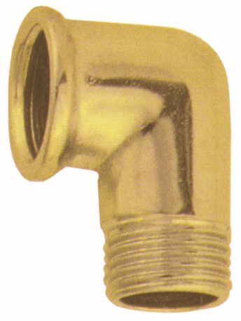 Латунный угловой фитинг ВР-НР для различного применения, для соединеня с полиэтиленовыми трубами в сочетании с Арт U.007 - и многослойной трубой в сочетании с Aрт. U.017.
