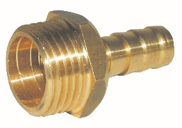 Pack of 10 brass pipe connectors 1/2"M. x 20 for discharge of safety valves.