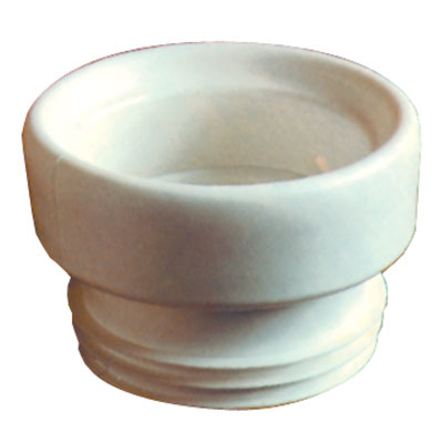 Pipe socket for WC connection to floor diameter 110 mm.