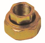 Pair of fittings for circulation pumps made of swivel nut, washer and spigot.